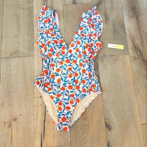 Summeralt The Ruffle Backflip Swimsuit. Size 10. NWT